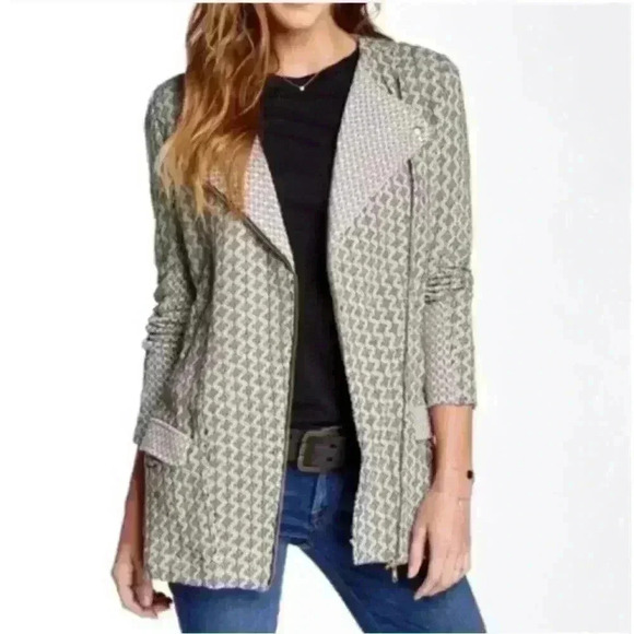 Lucky brand size small gray zip up jacket - Picture 1 of 8